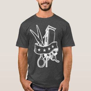 Camiseta Hair Stylist Barber Hairdressing Tools Premium