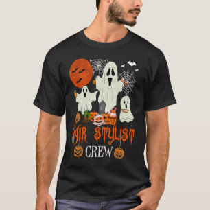 Camiseta Hair Stylist Crew Halloween Boo Ghosts Costume Hai