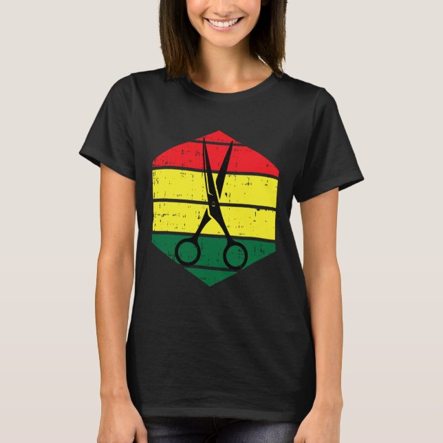 Camiseta Hair-stylist Junetdecis Blm Black History Hairdres (Anverso)