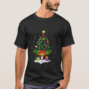 Camiseta Hair Stylist Merry Christmas Tree Costudres