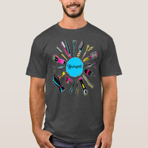 Camiseta Hairapist Hair Estilista Barber Cut Beauticia bell