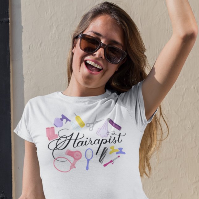 Camiseta Hairapist Hairdresser Hair Stylist Barber Design (Subido por el creador)