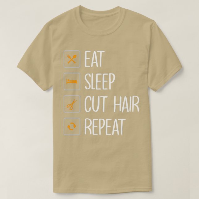 Camiseta Hairdresser Barber Haircut Hair Scissors Stylist S (Diseño del anverso)