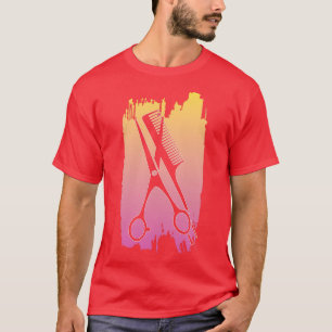 Camiseta Hairdresser Barber Haircut Hair Scissors Stylist S