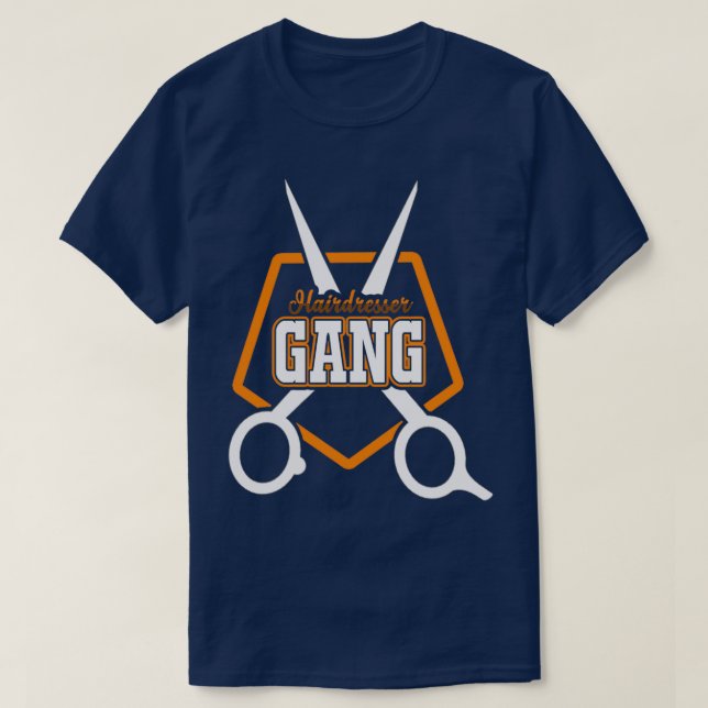 Camiseta Hairdresser Gang Barbershop (Diseño del anverso)