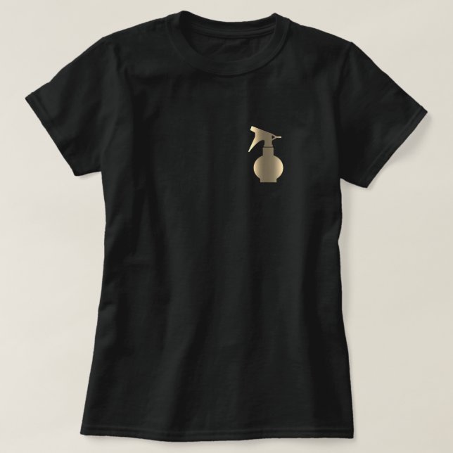 Camiseta Hairdresser Gold Scissors Hair Barber (Diseño del anverso)