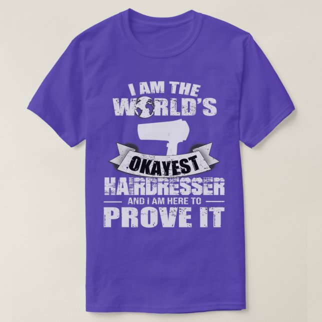 Camiseta Hairdresser Hair Salon Cortar Heristas Hairstylist (Diseño del anverso)