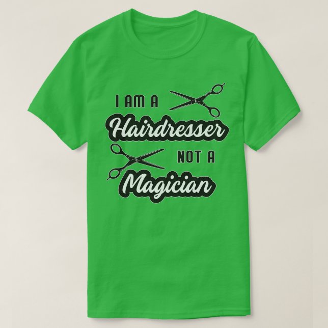 Camiseta Hairdresser Hair Stylist Scissors Haircut Gige Ide (Diseño del anverso)