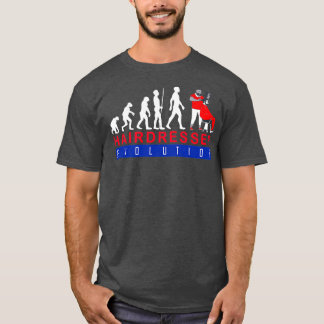 Camiseta Hairdresser Hairstylist Evolution Funny for Men