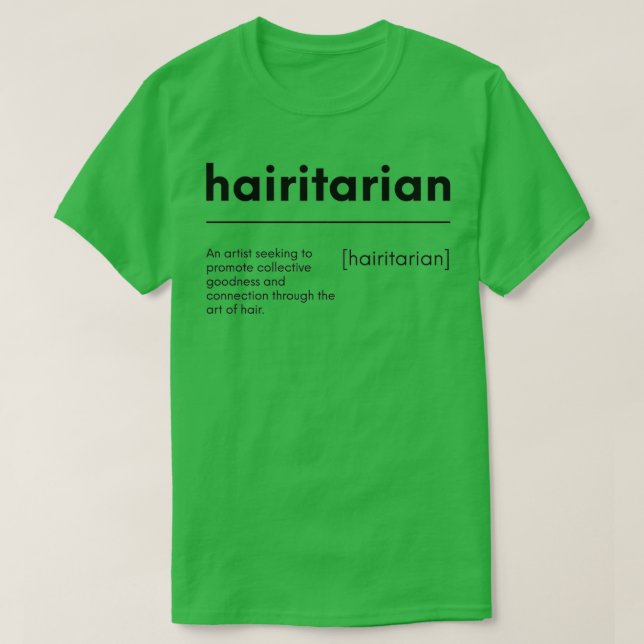 Camiseta Hairitarian Classic TShirt (Diseño del anverso)
