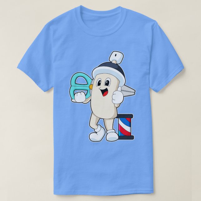 Camiseta Hairspray Como Peluquería Con Tijeras (Diseño del anverso)