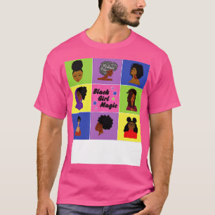 Camiseta Hairstyles mágicos de Chica negro