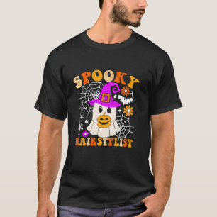 Camiseta Hairstylist Famoso fantasma Halloween Hairdress