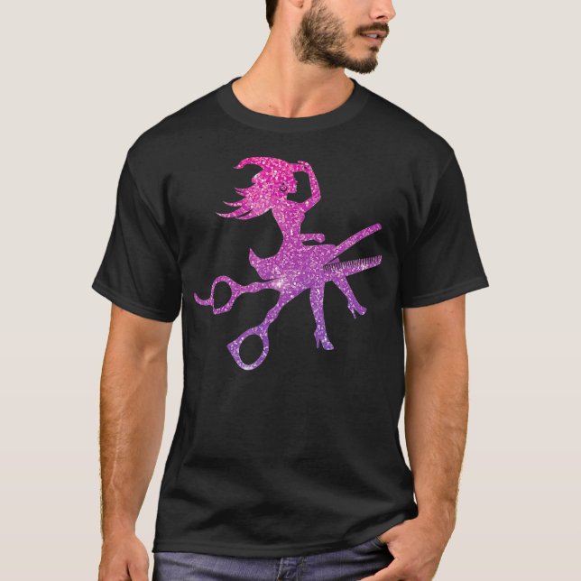 Camiseta Hairstylist Hairdresser Halloween Costume Gift (Anverso)