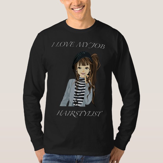 Camiseta Hairstylist & Nail Beautician (Anverso)