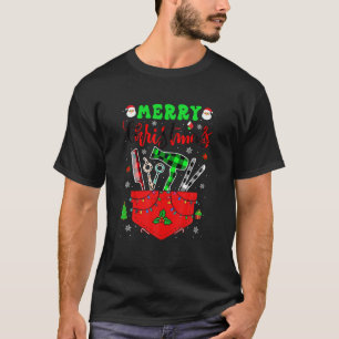 Camiseta Hairstylist Tools para Feliz Navidad En Pocket Xma