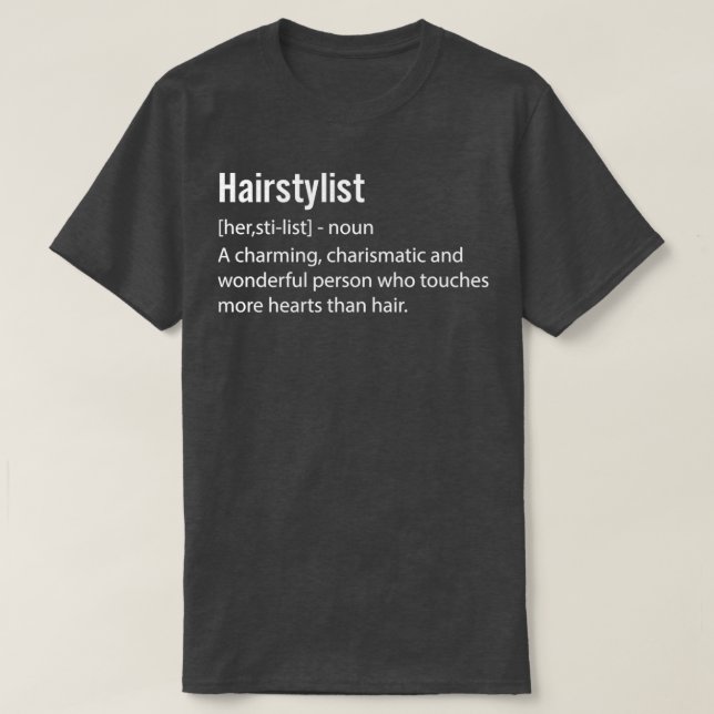 Camiseta Hairstylista 1 (Diseño del anverso)