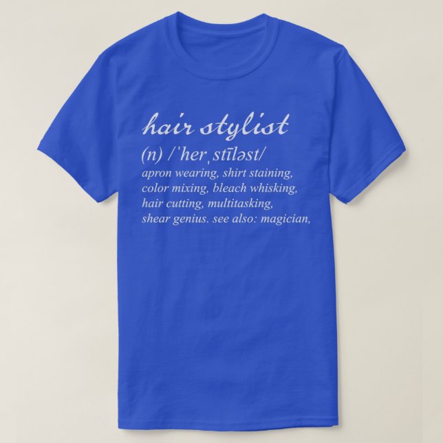 Camiseta Hairstylista 3 (Diseño del anverso)