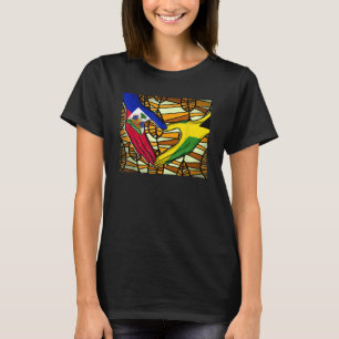Camiseta Haití América haitiana Jamaica Bandera caribeña me