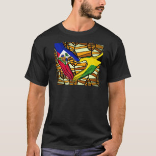 Camiseta Haití América haitiana Jamaica Bandera caribeña me