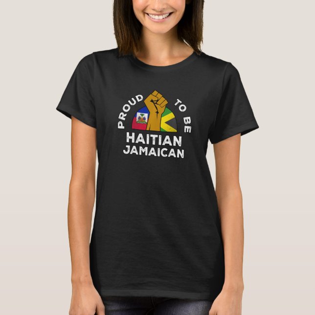 Camiseta Haití América haitiana Jamaica Mezcla de mezclas c (Anverso)