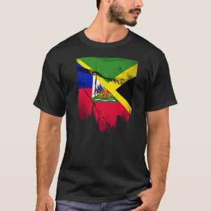 Camiseta Haití América haitiana Jamaica Mezcla de mezclas c