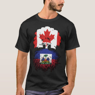 Camiseta Haití: Árbol canadiense haitiano canadiense rompe 