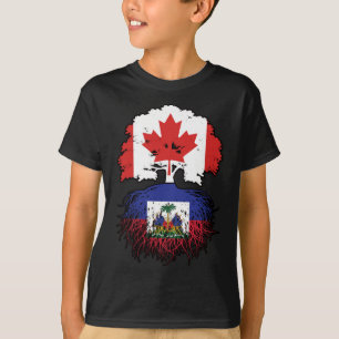 Camiseta Haití: Árbol canadiense haitiano canadiense rompe