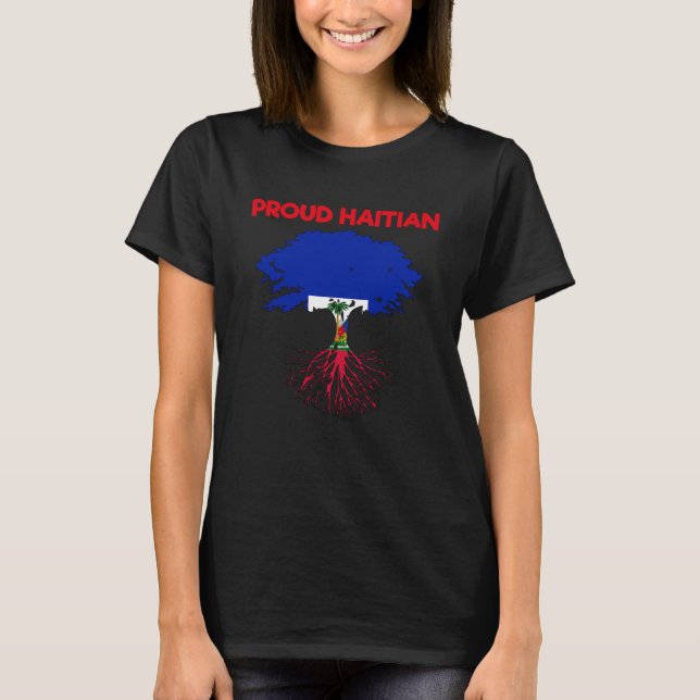 Camiseta Haití: Bandera haitiana Día del Amor Orgulloso Ay (Anverso)