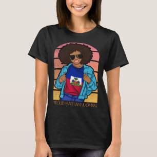 Camiseta Haití: Día de la Bandera Haitiana Mujer Orgullosa 