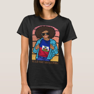 Camiseta Haití: Día de la Bandera Haitiana Mujer Orgullosa