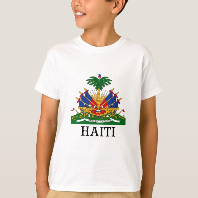 Camiseta HAITÍ - emblema/escudo de armas/bandera/símbolo (Anverso)