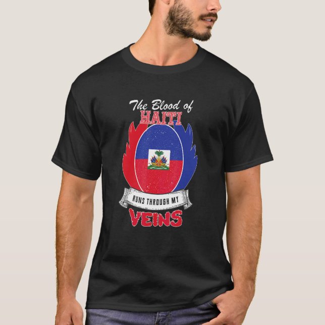 Camiseta Haití En Mis Venas (Anverso)
