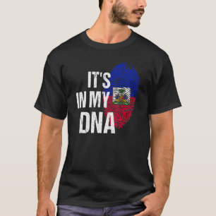 Camiseta Haití Es En Mi Huella De Adn, Orgullo De Bandera H