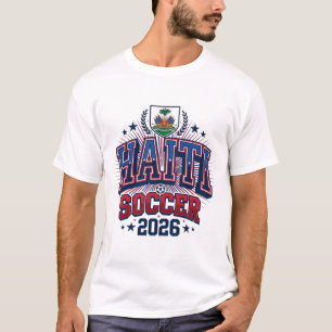 Camiseta Haití Fútbol 2026 Fútbol Negrita Tipografía País C