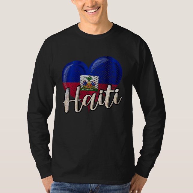 Camiseta Haiti Haitian Country Flag Day Love Heart Proud Ay (Anverso)