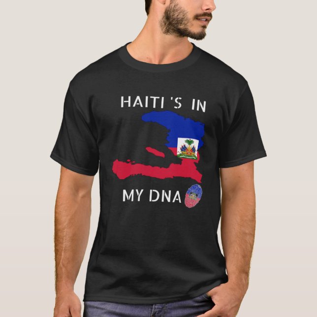 Camiseta Haiti Is In My DNA Haitian flag day Pride Haiti (Anverso)