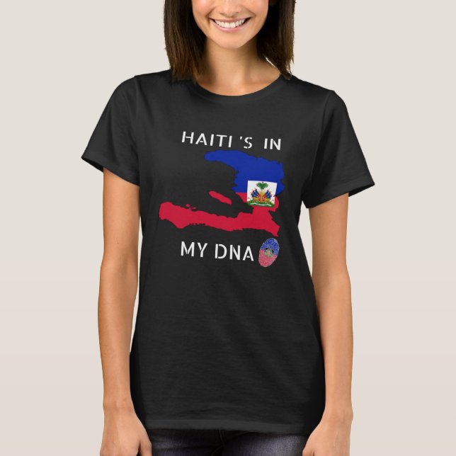 Camiseta Haiti Is In My DNA Haitian flag day Pride Haiti (Anverso)