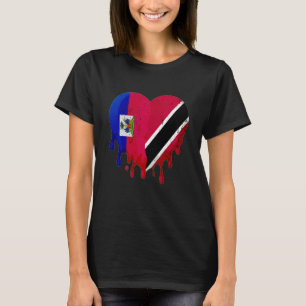 Camiseta Haití Trinidad y Tobago Bandera Corazón Crece Patr