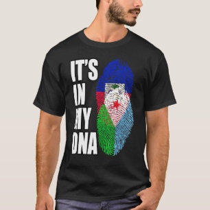 Camiseta Haití Y Yibuti Combinan Patrimonio De La Bandera D