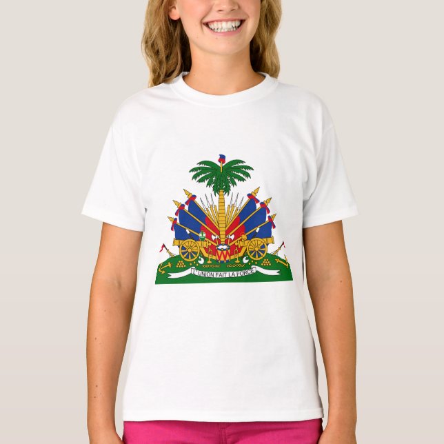 Camiseta Haitiano - escudo de armas Sweatshirt (Anverso)