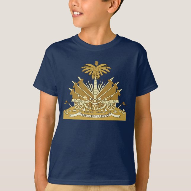 Camiseta Haitiano - escudo de armas T-Shirt (Anverso)