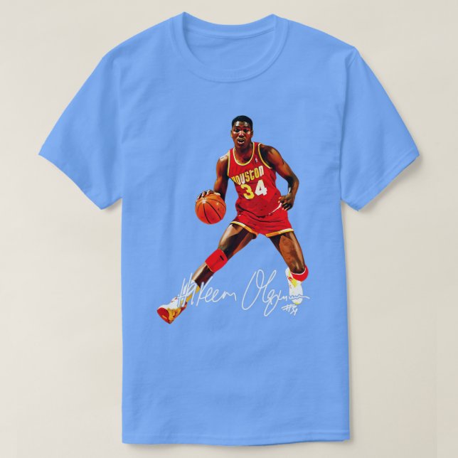 Camiseta Hakeem Olajuwon The Dream Basketball Signature 80 (Diseño del anverso)