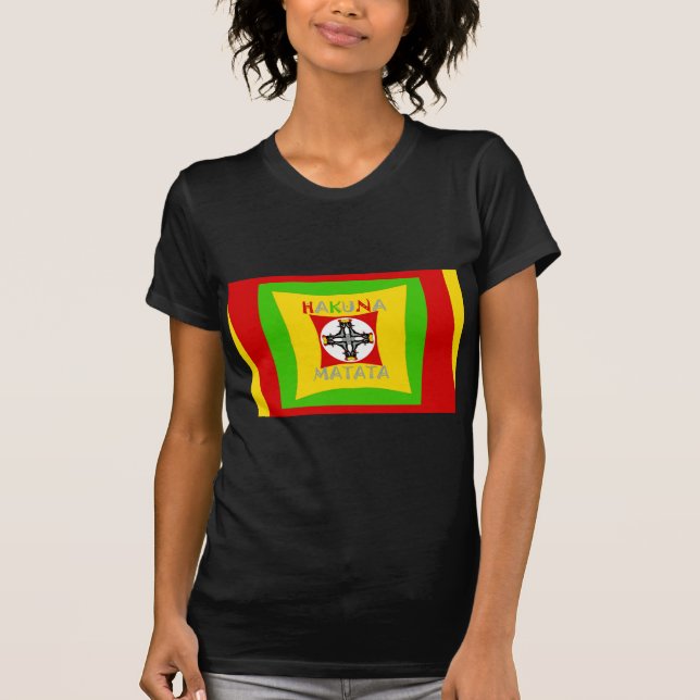 Camiseta Hakuna Matata Fun Rasta Colores: Vibrante y despre (Anverso)
