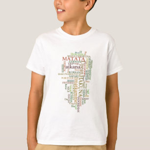 Camiseta Hakuna Matata Global Word Cloud Art