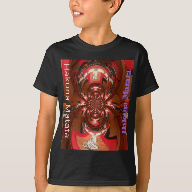 Camiseta Hakuna Matata Halloween Mask Kaleidoscope Resumen (Anverso)