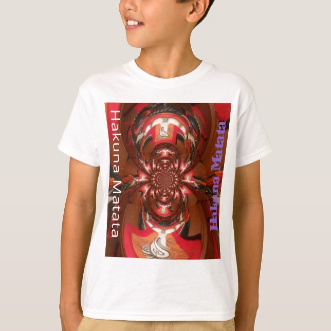 Camiseta Hakuna Matata Halloween Mask Kaleidoscope Resumen (Anverso)