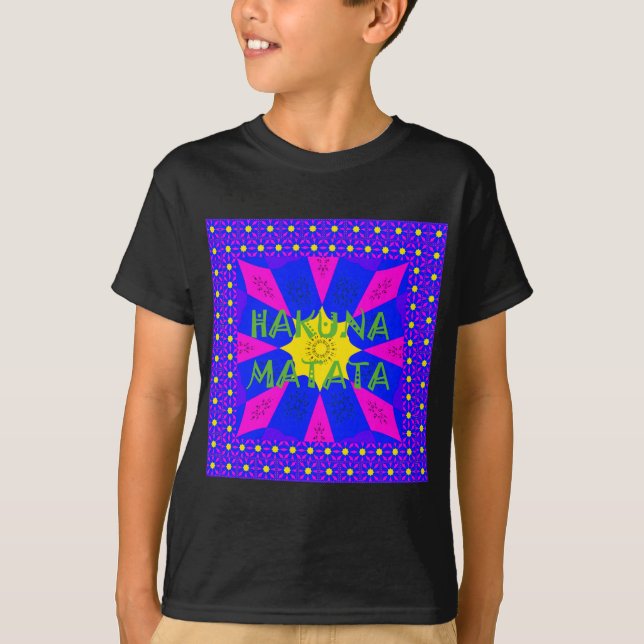 Camiseta Hakuna Matata Hermosos Colores de Diseño Increíble (Anverso)