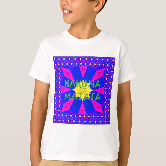 Camiseta Hakuna Matata Hermosos Colores de Diseño Increíble (Anverso)