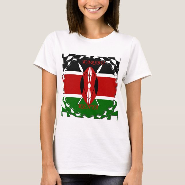 Camiseta Hakuna matata Karaibu Kenya (Anverso)